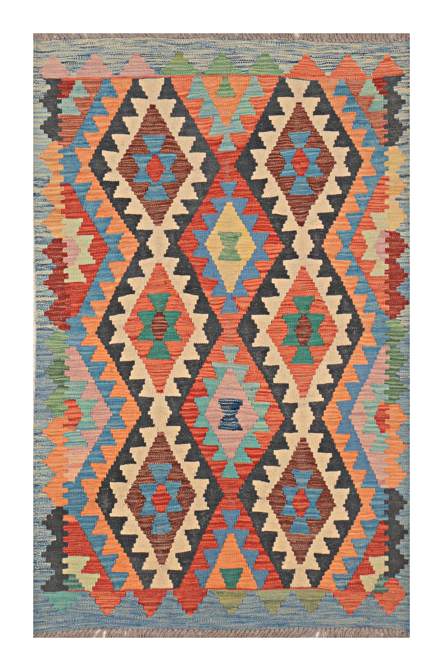 Afghan Kilim - 2.5x4 ft
