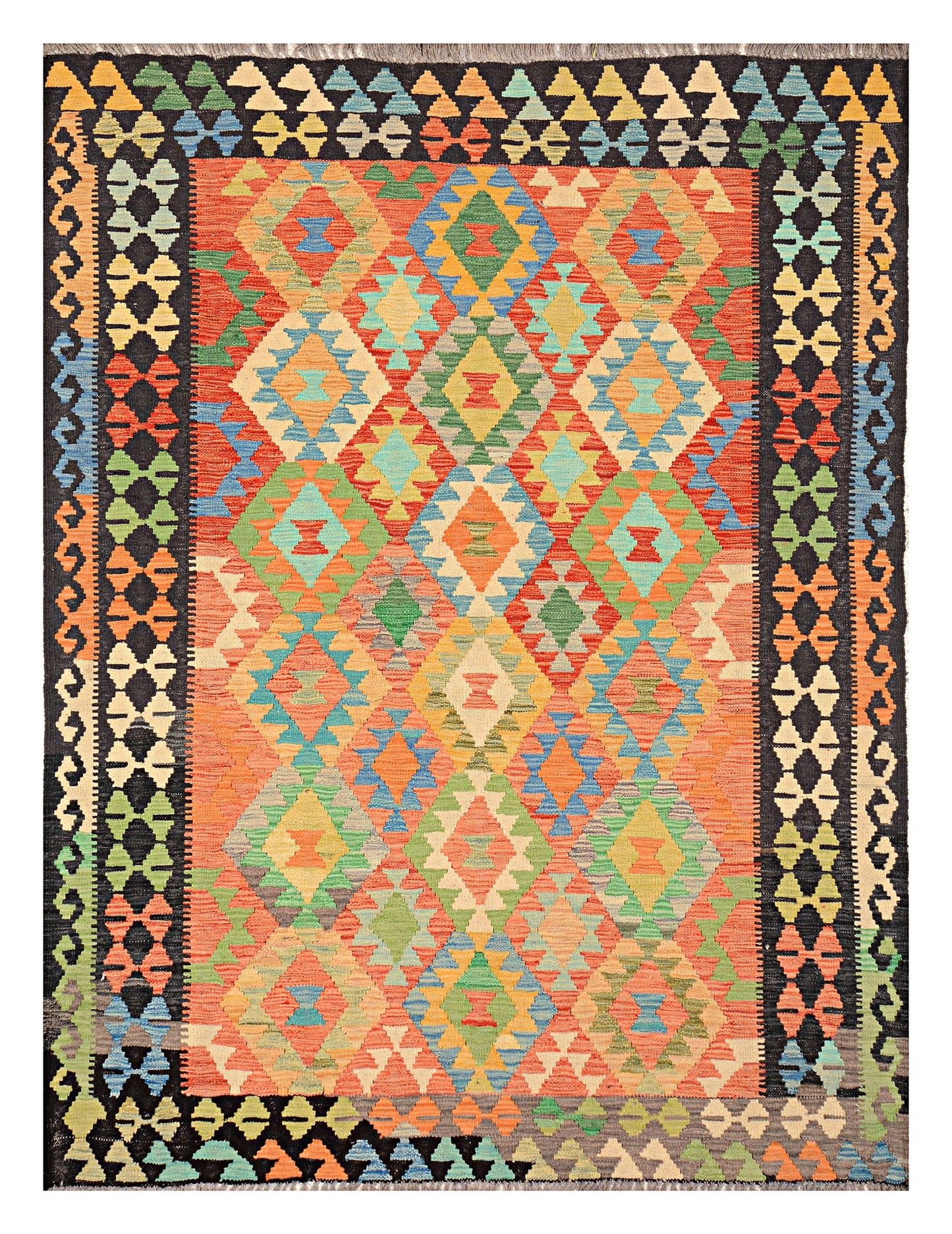 Afghan Kilim - 7x5 ft