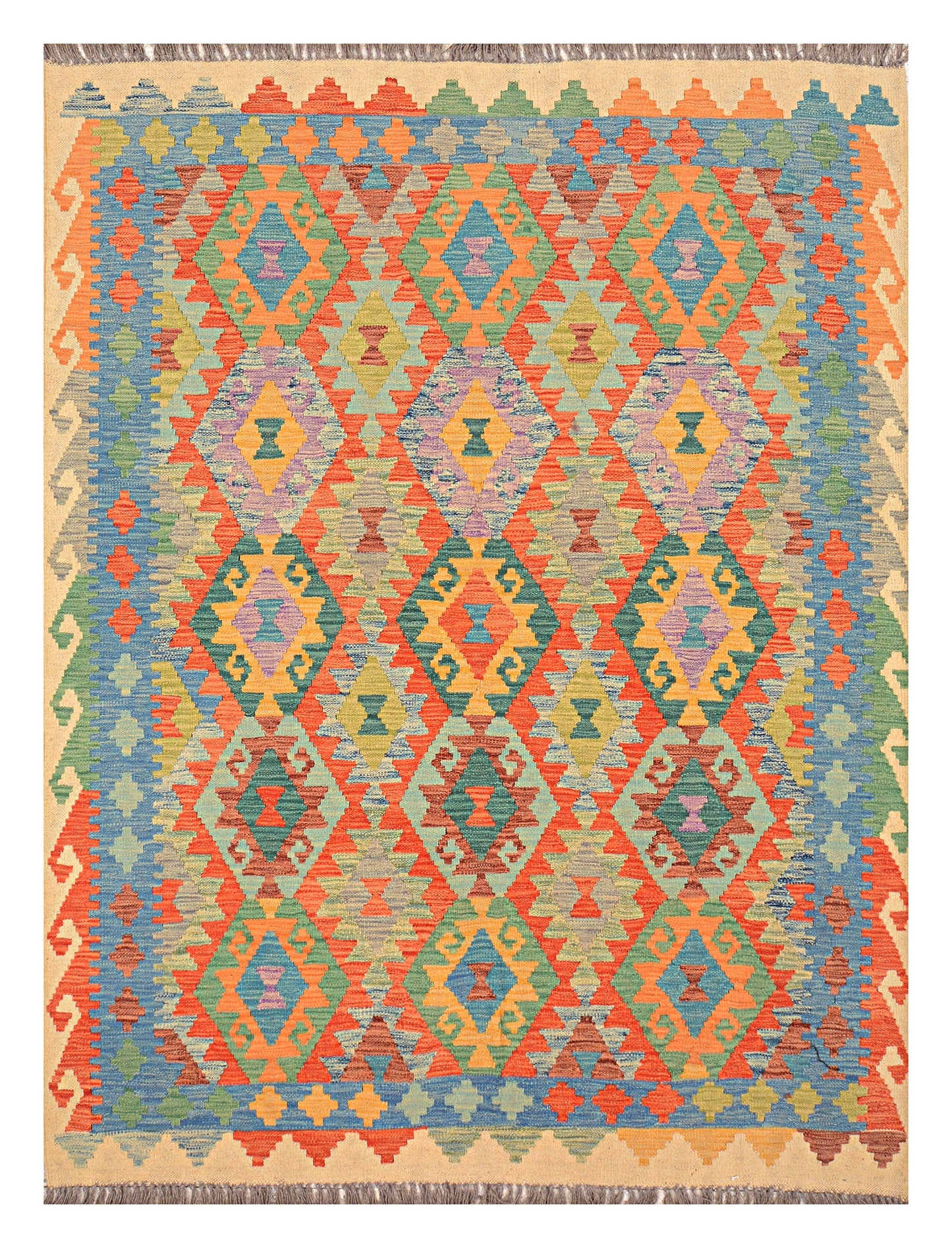 Afghan Kilim - 7x5 ft