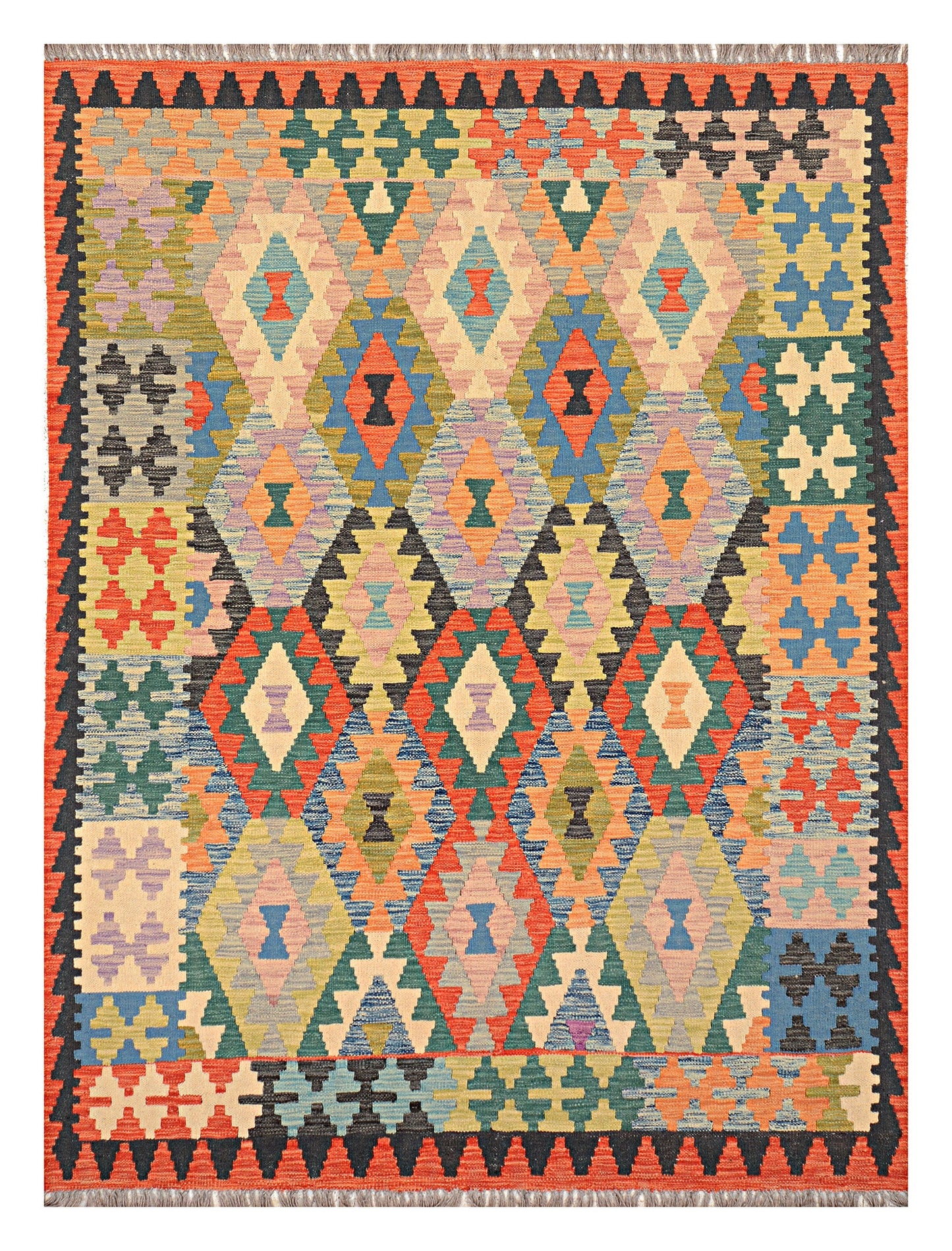 Afghan Kilim - 7x5 ft