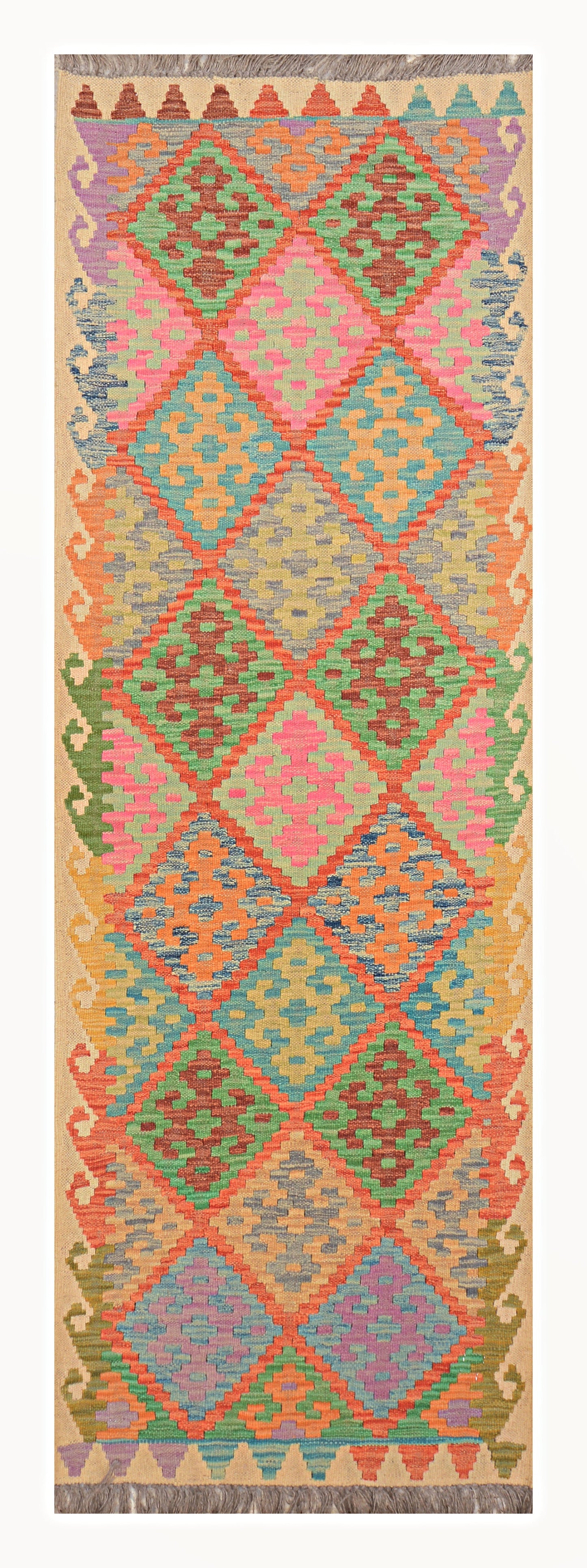 Afghan Kilim - 2x6 ft