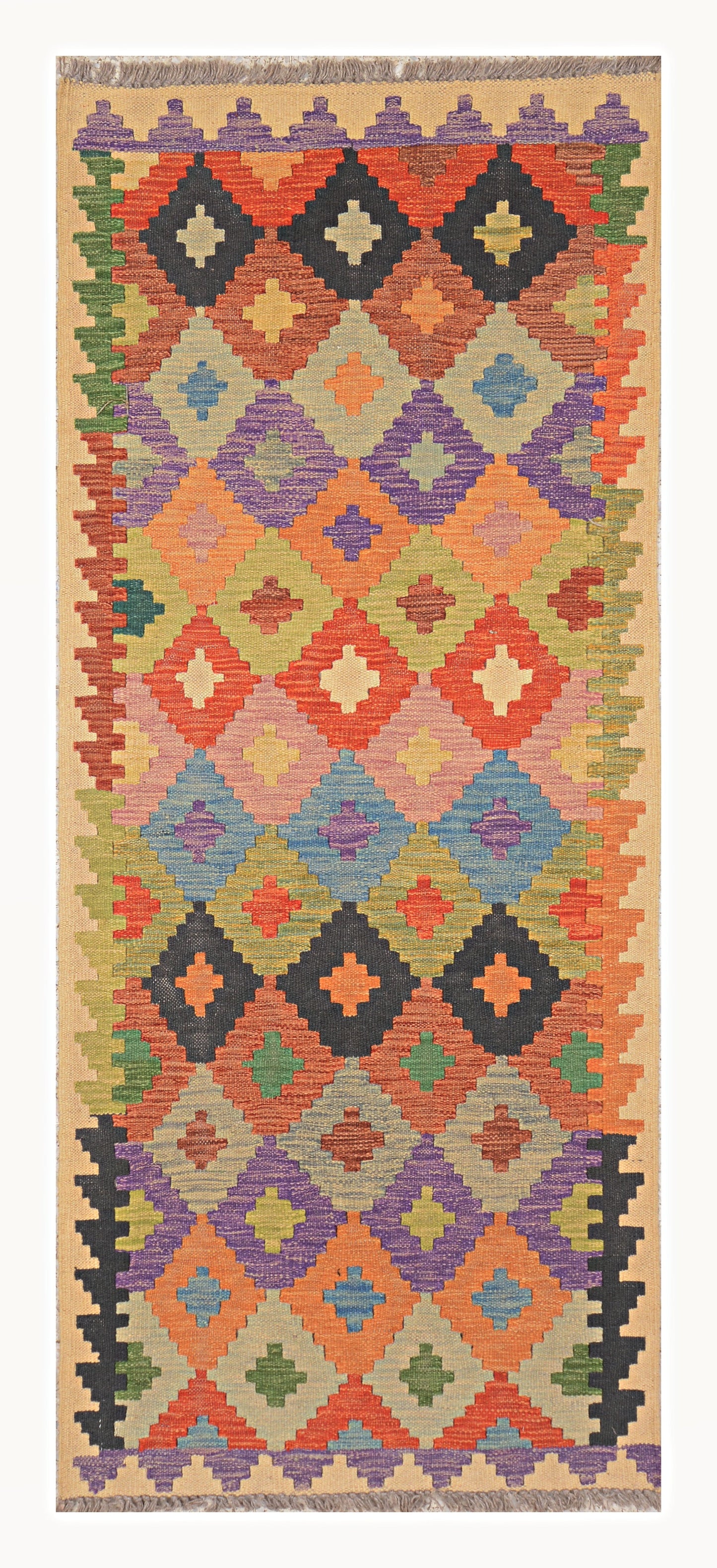 Afghan Kilim - 2x6 ft