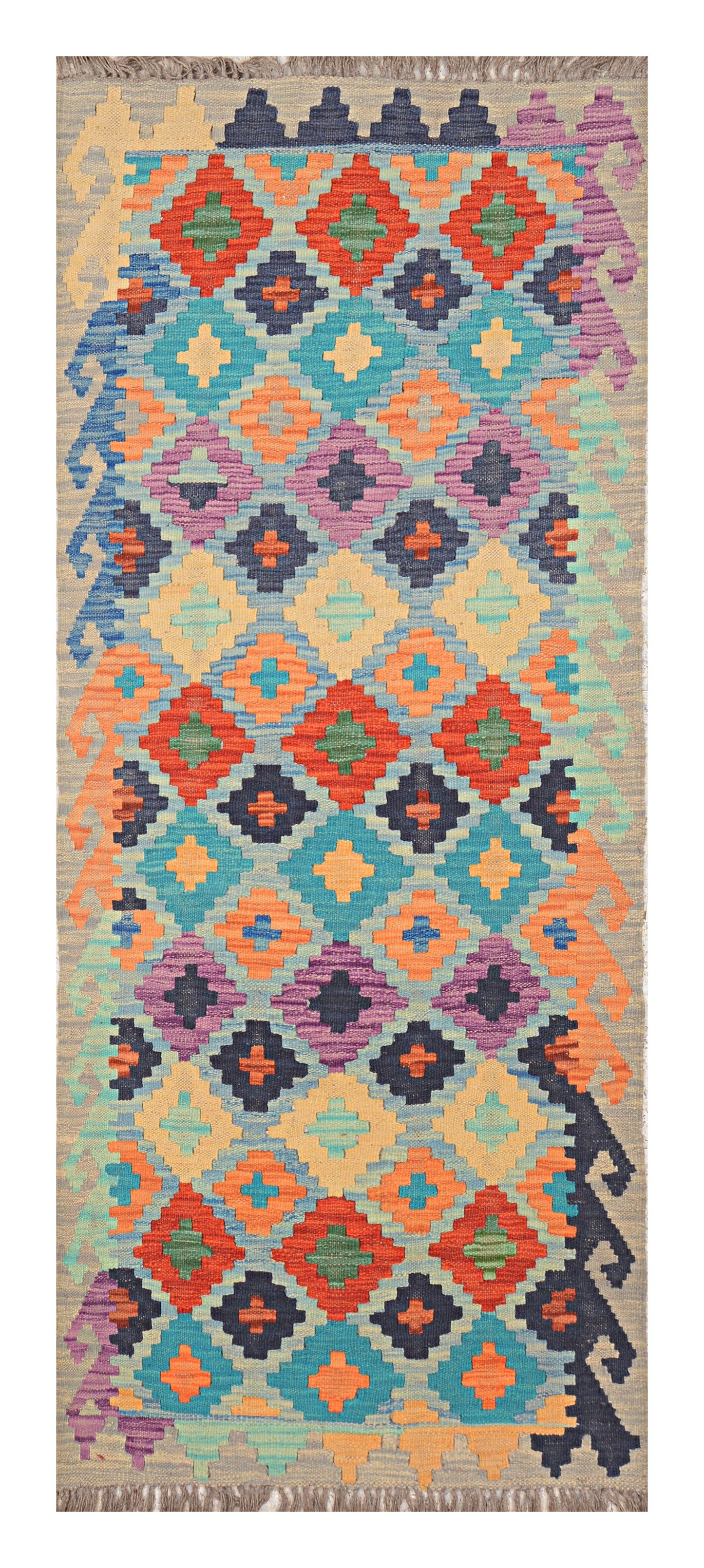 Afghan Kilim - 2x6 ft