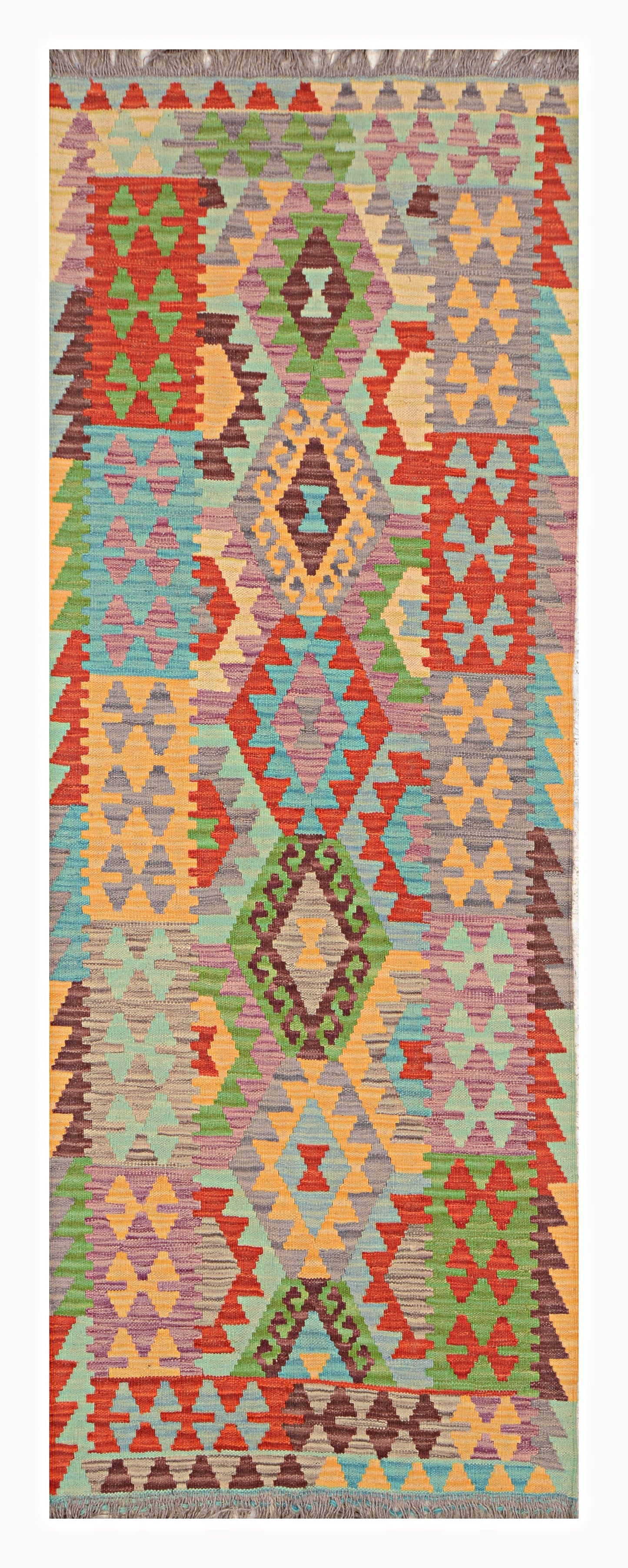 Afghan Kilim - 2x6 ft