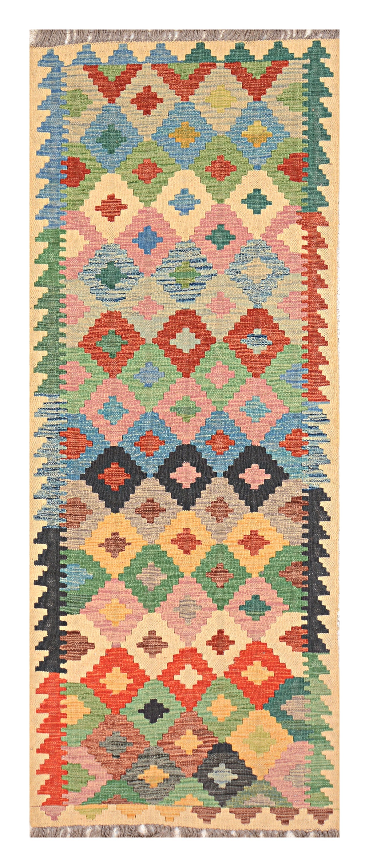 Afghan Kilim - 2x6 ft