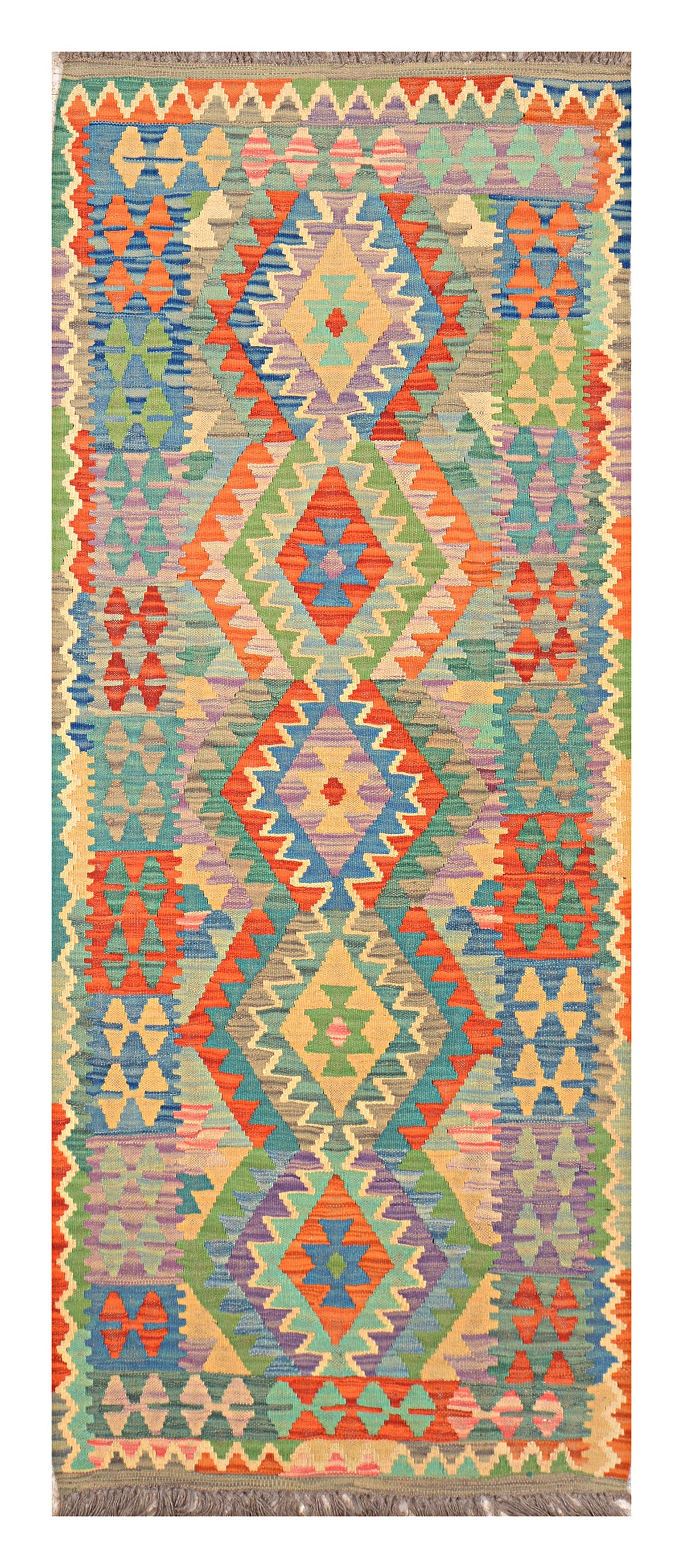 Afghan Kilim - 2x6 ft