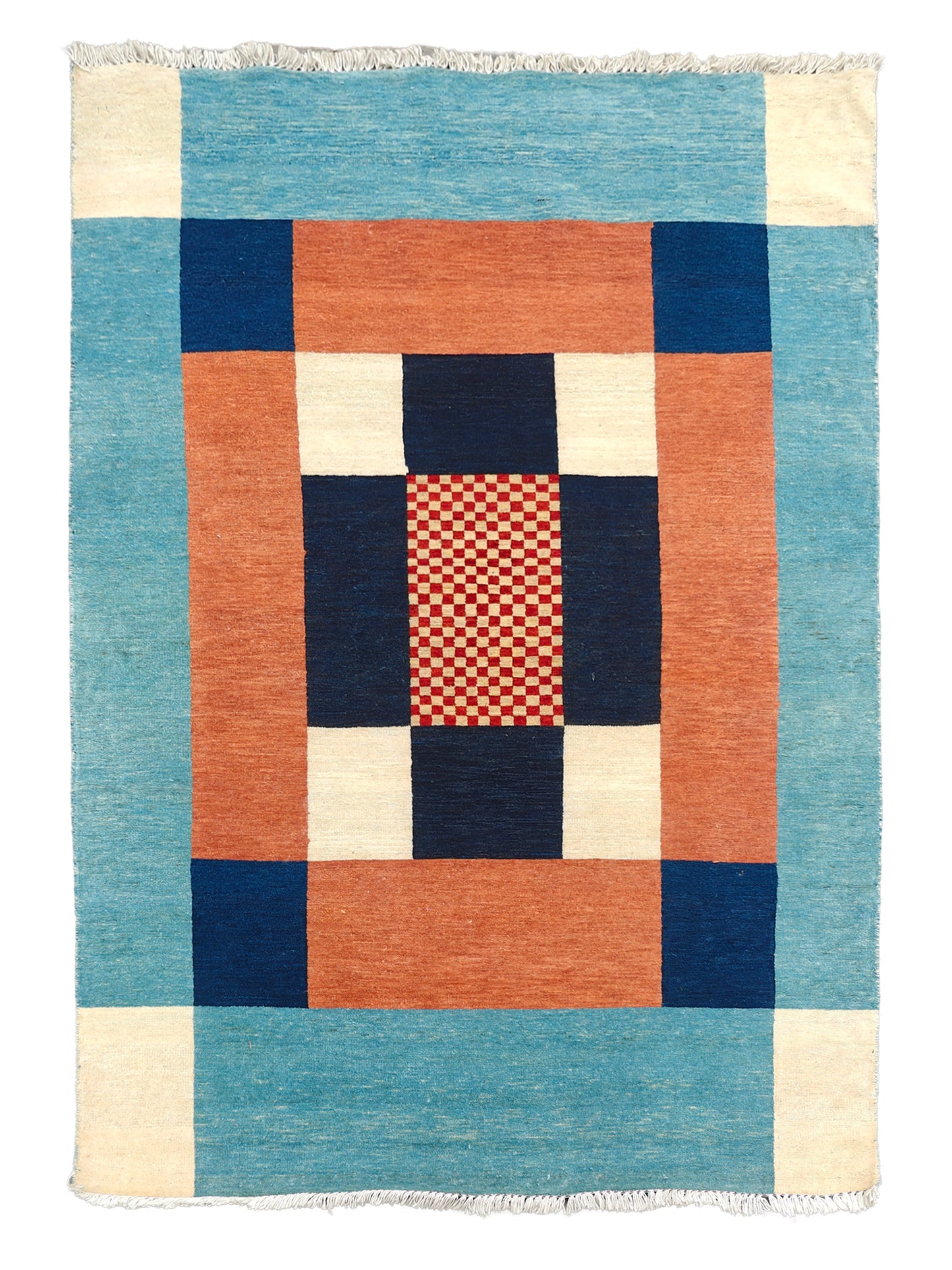 Hand Made Modern Rug - 4x6 ft