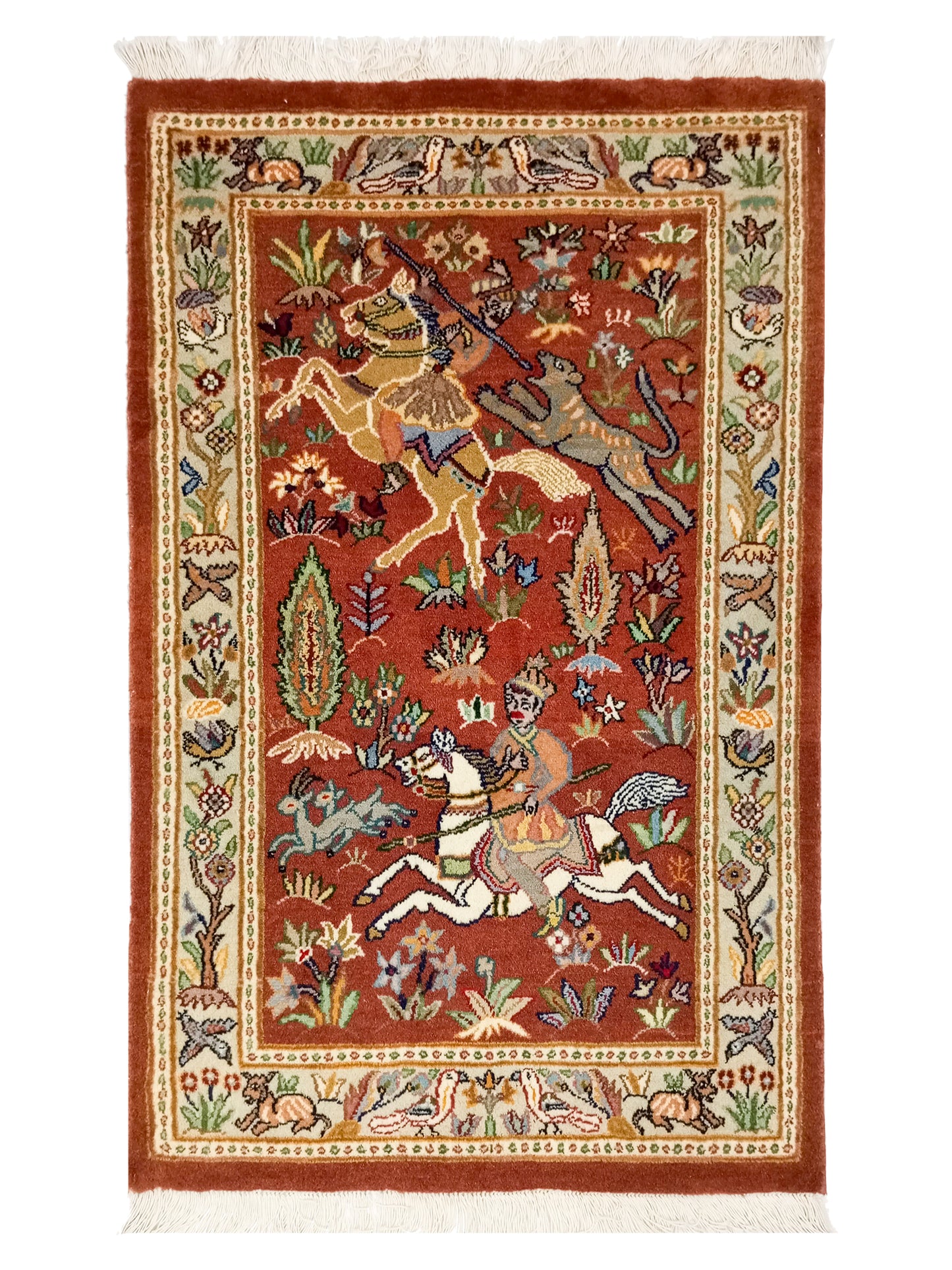 Double Knot Pictorial Rug - 3x2 ft