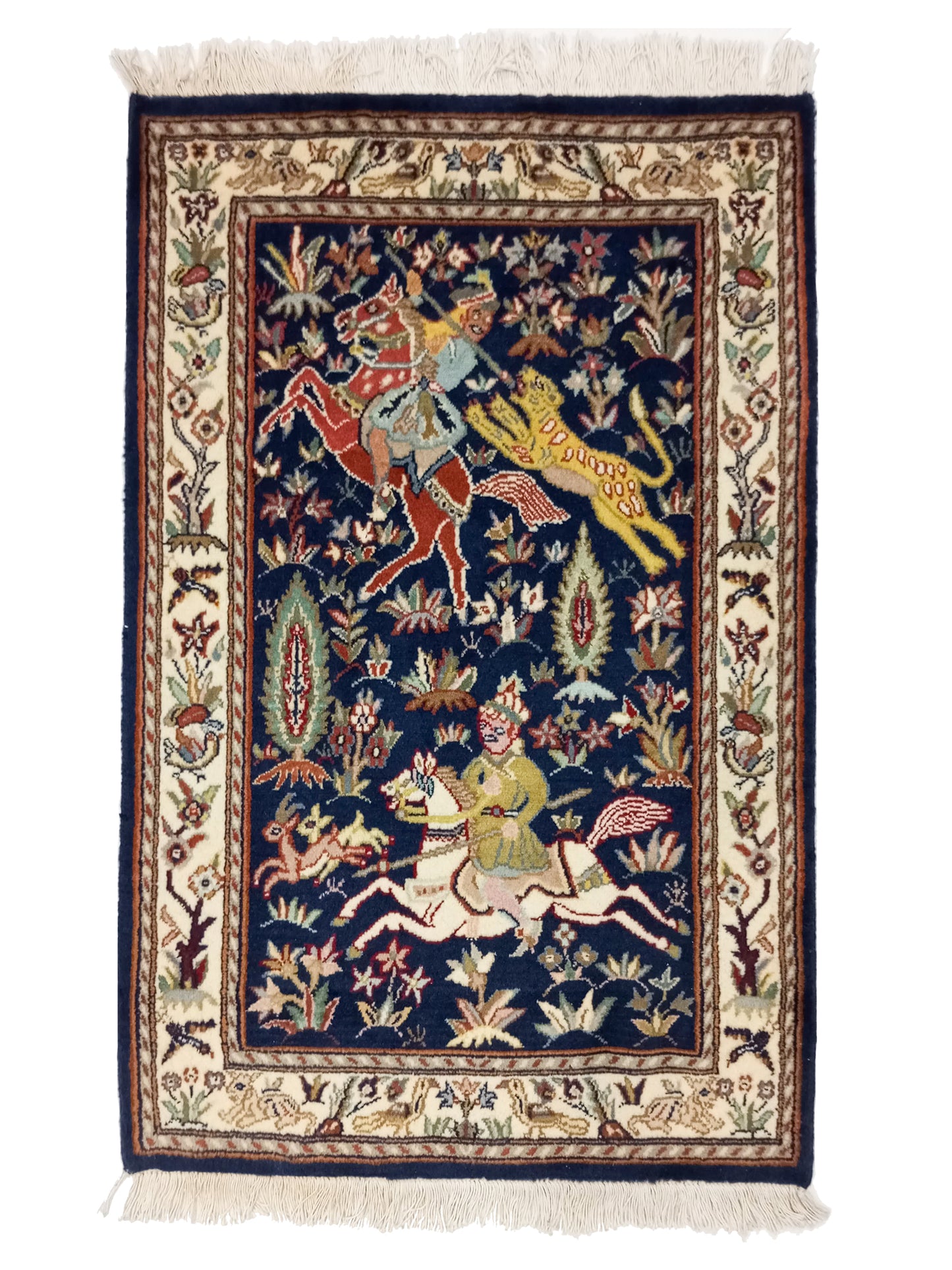 Double Knot Pictorial Rug - 3x2 ft