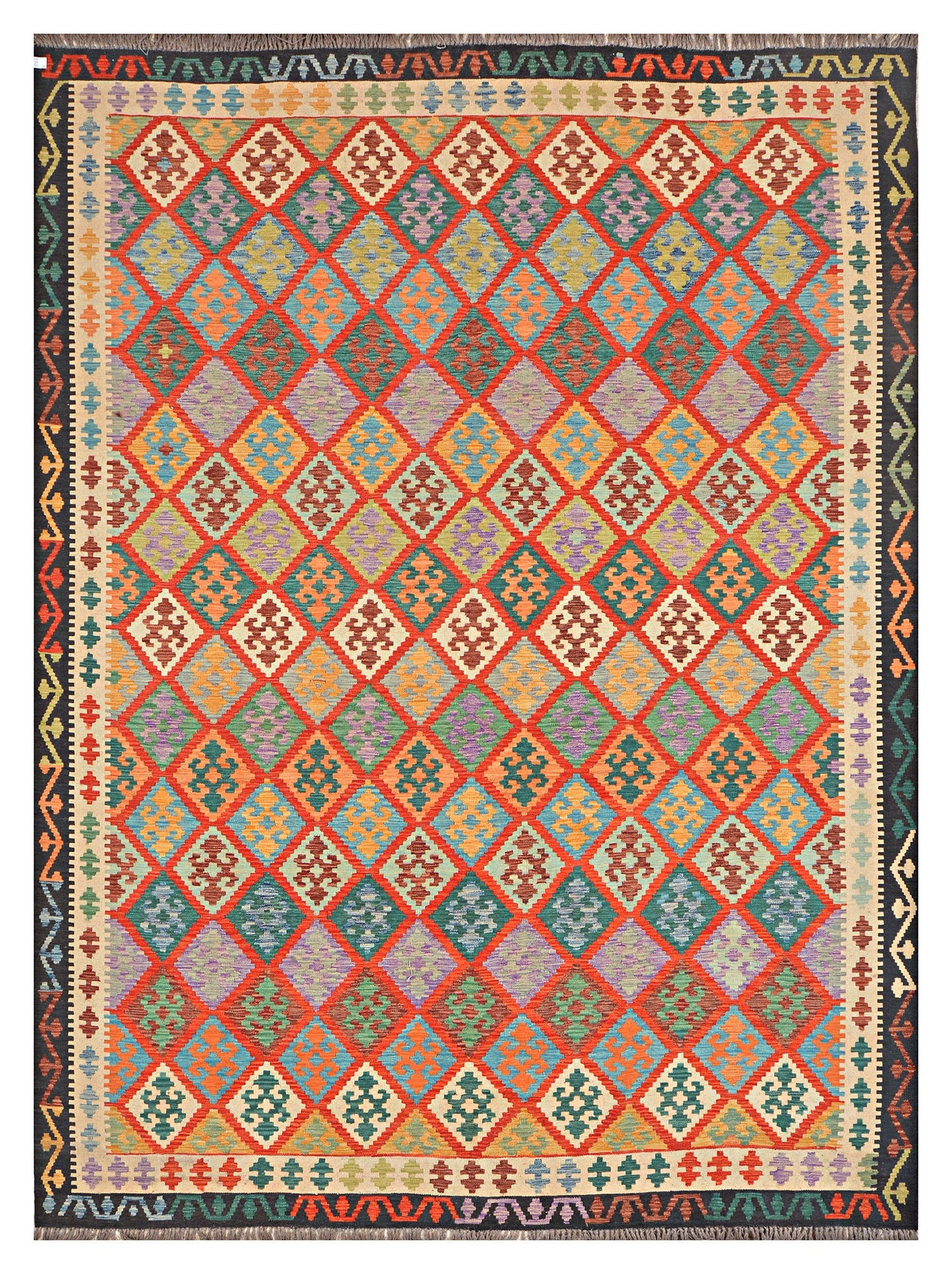 Afghan Kilim - 8x11 ft