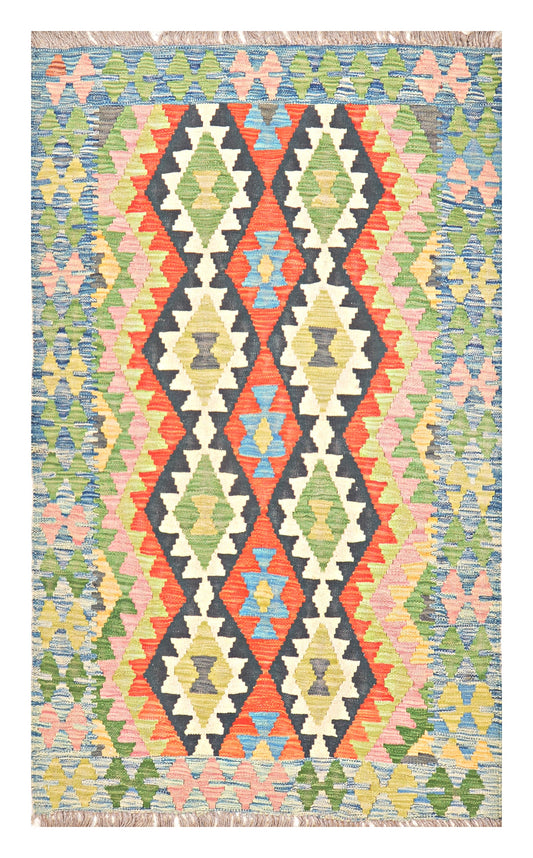 Afghan Kilim - 3x5 ft