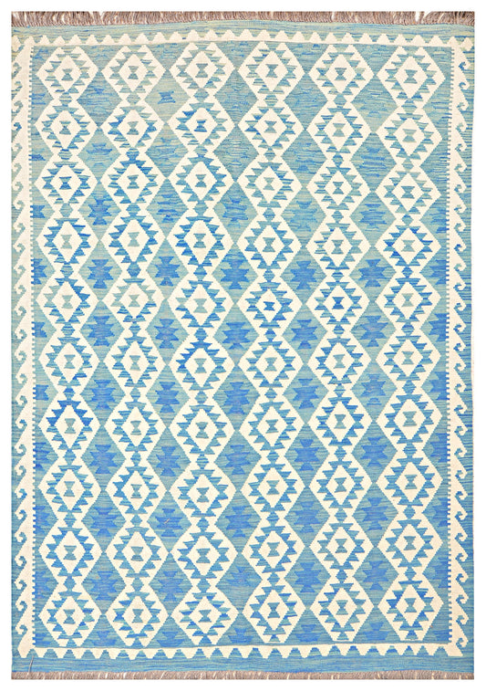 Afghan Kilim - 8x5.5 ft
