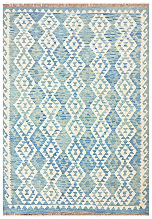 Afghan Kilim - 8x5.5 ft