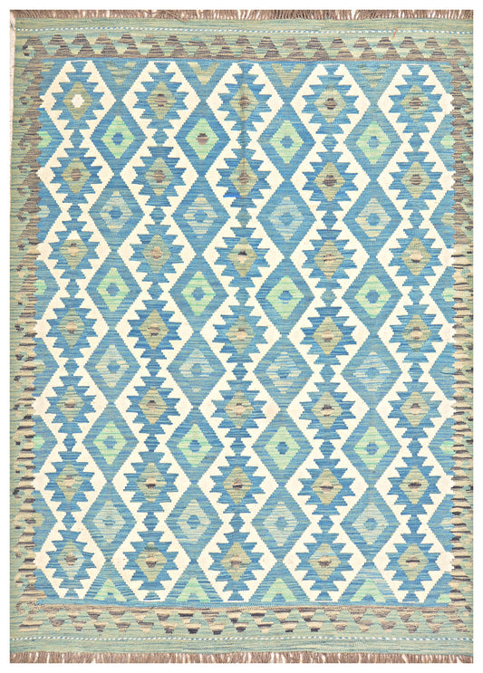 Afghan Kilim - 8x5.5 ft