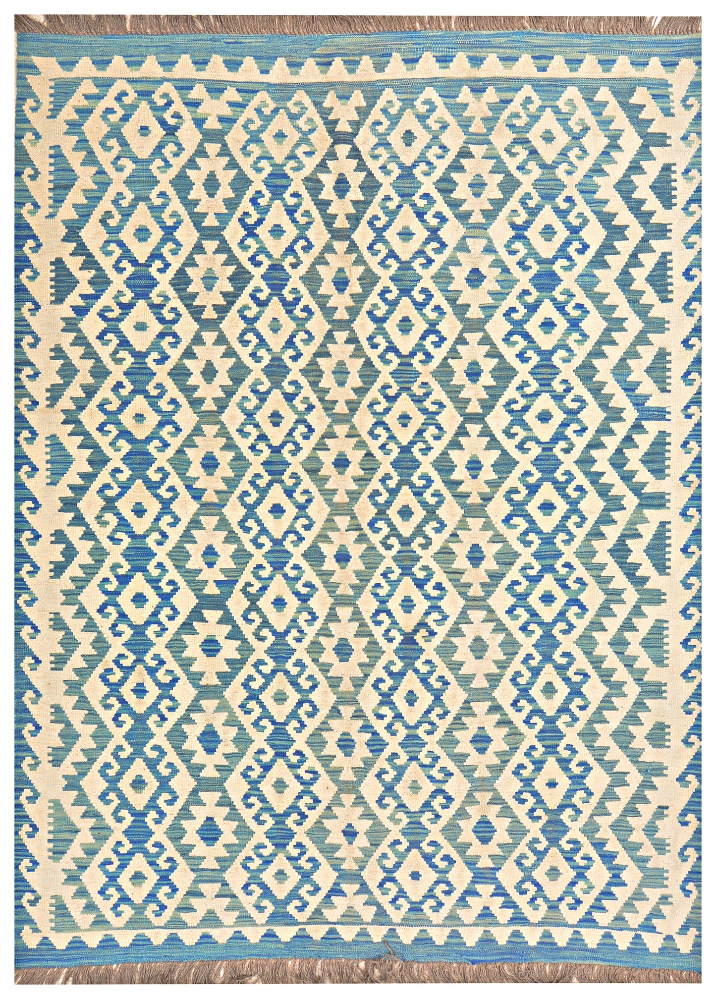 Afghan Kilim - 8x5.5 ft
