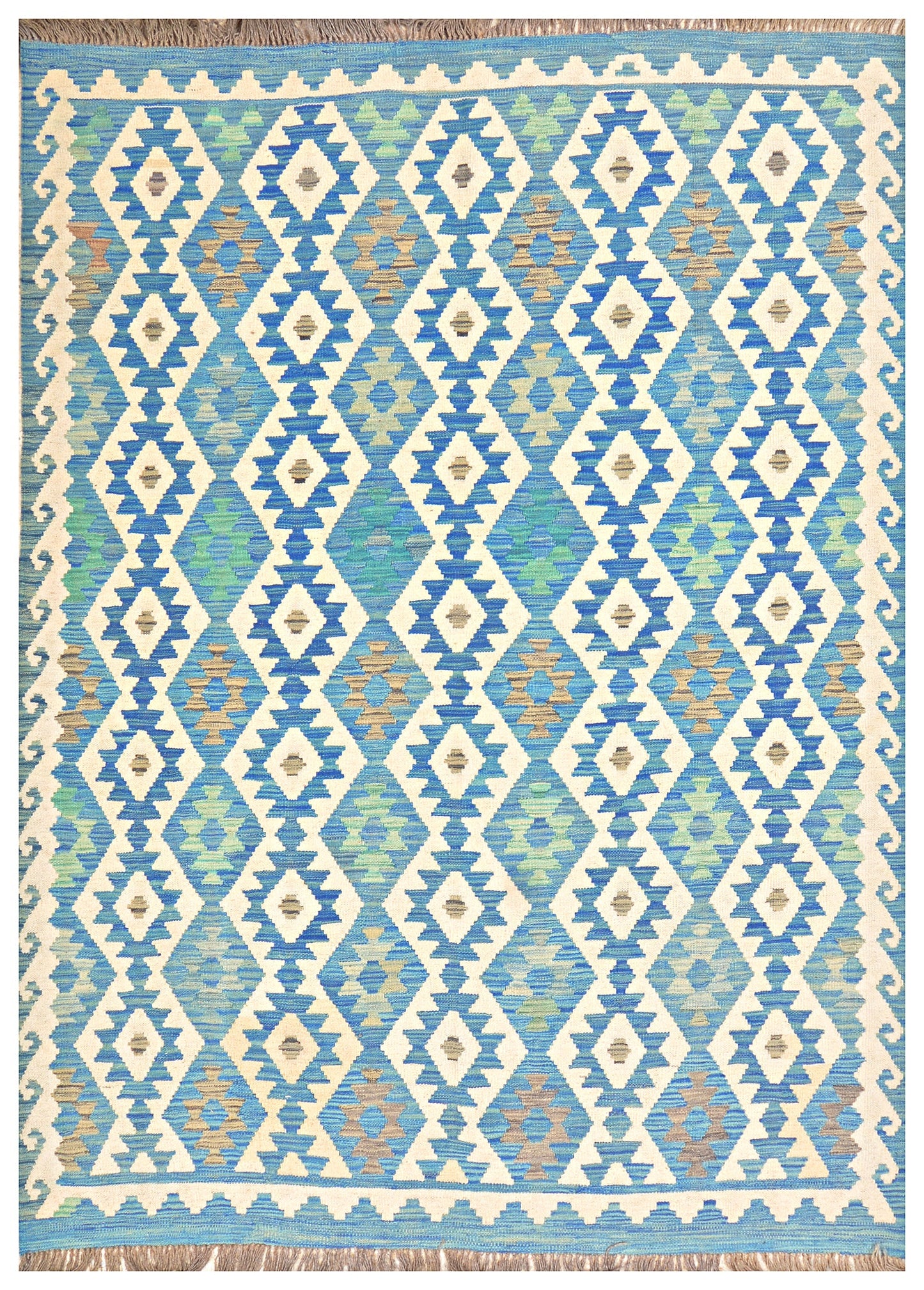 Afghan Kilim - 8x5.5 ft