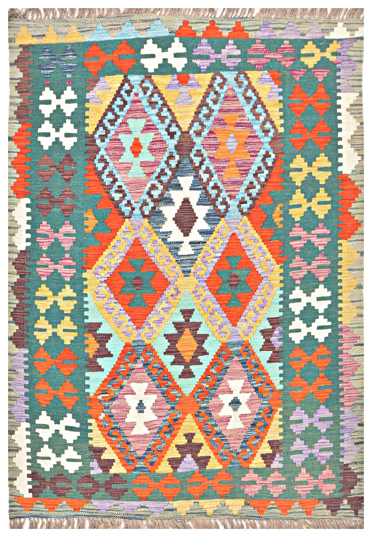 Afghan Kilim - 6x4 ft