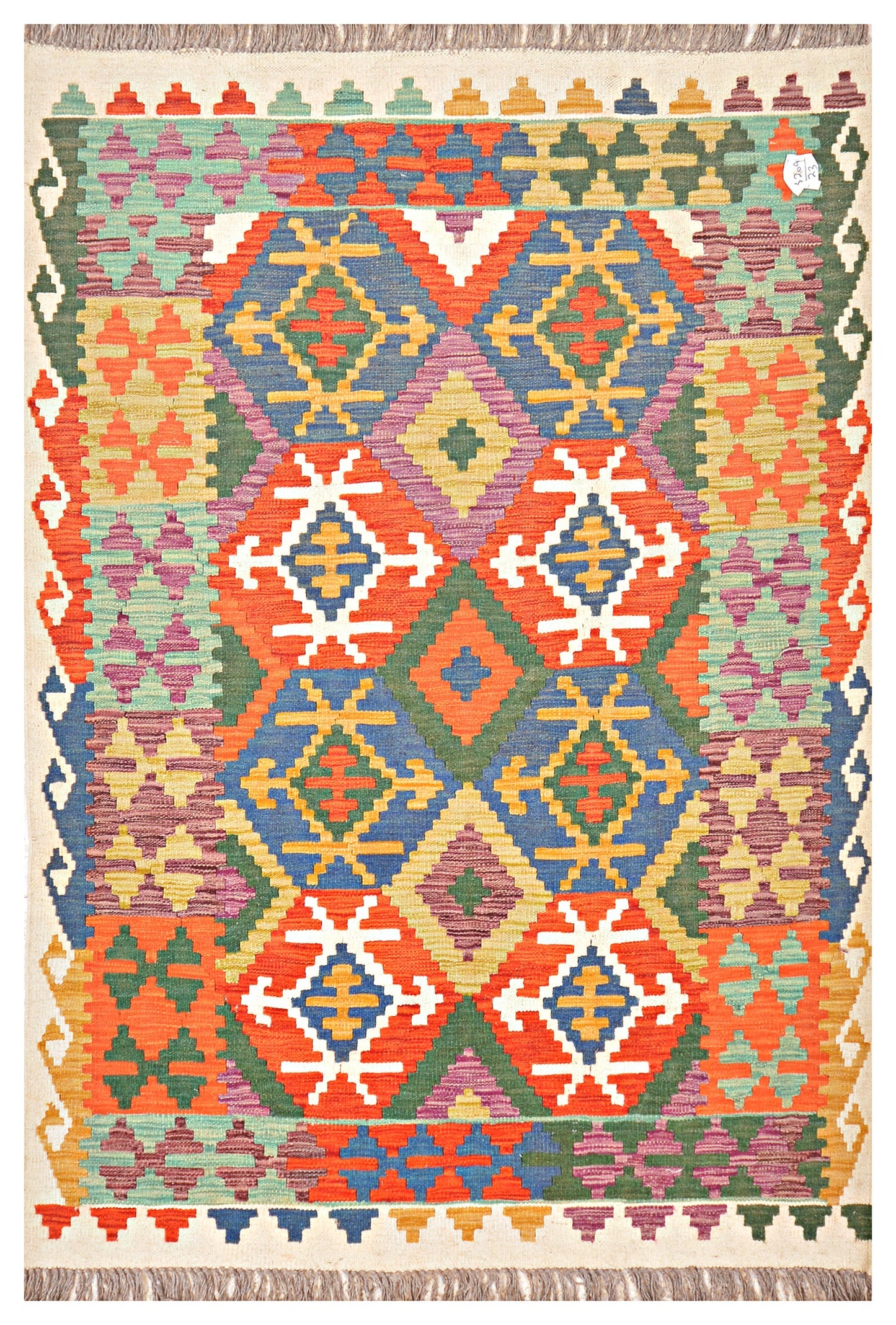 Afghan Kilim - 6x4 ft