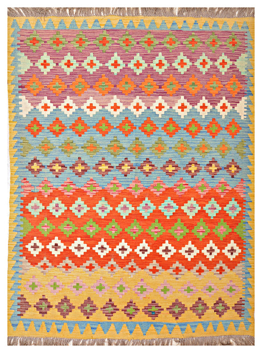 Afghan Kilim - 7x5 ft
