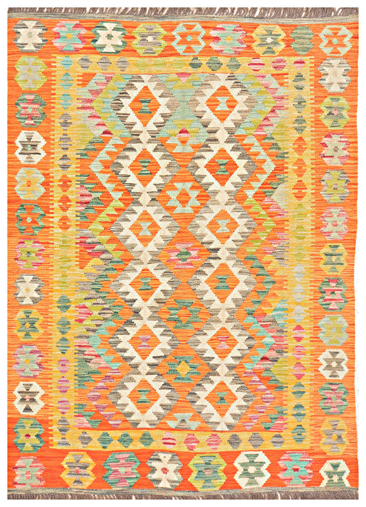 Afghan Kilim - 7x5 ft