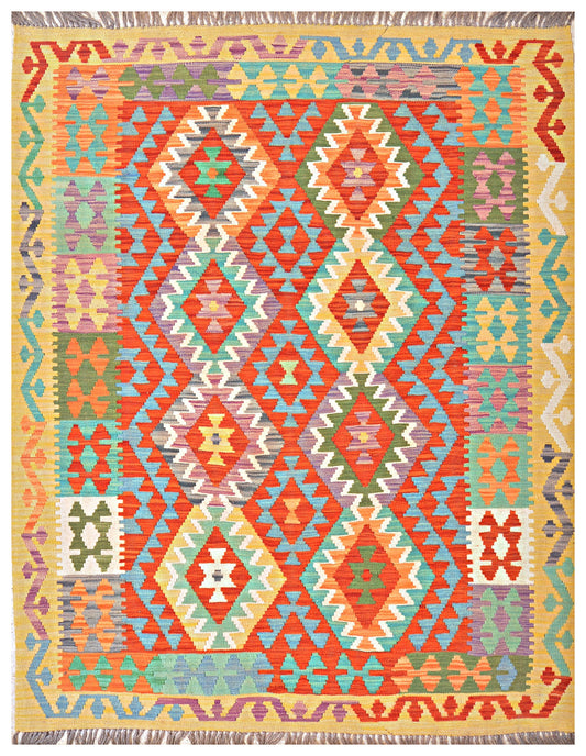 Afghan Kilim - 7x5 ft