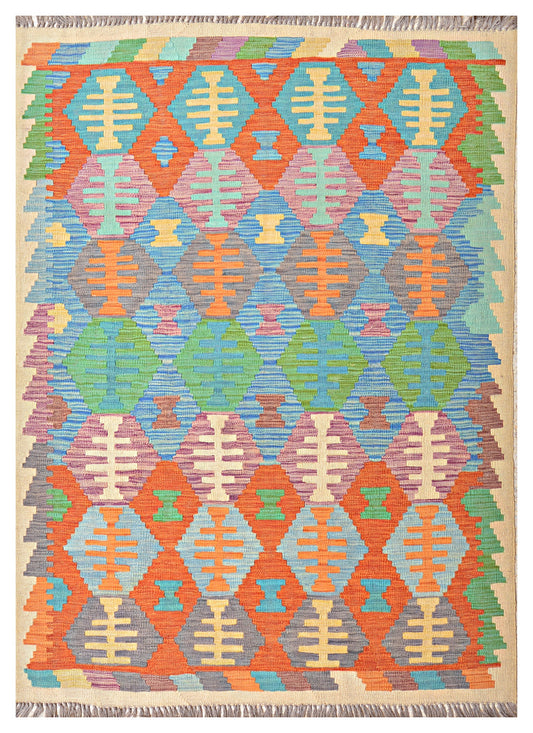 Afghan Kilim - 7x5 ft