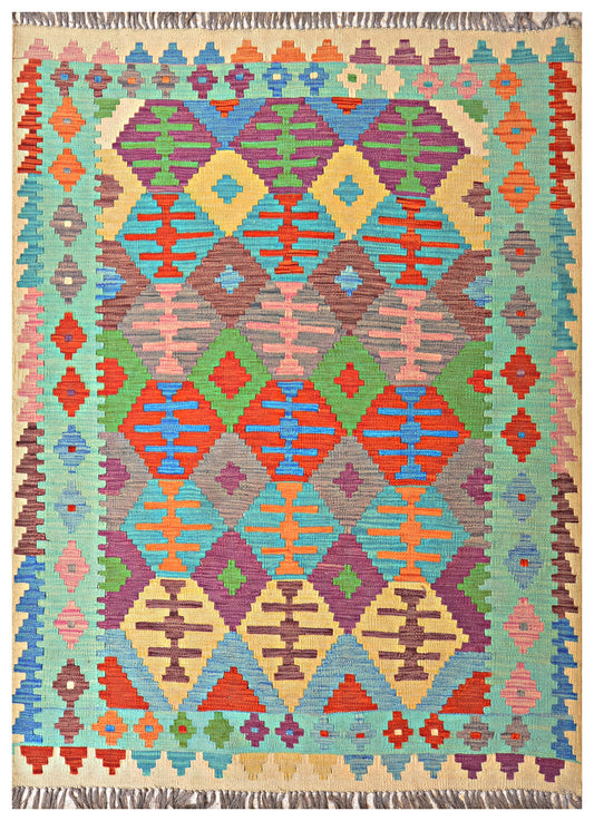 Afghan Kilim - 7x5 ft