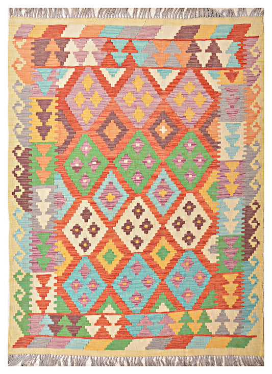 Afghan Kilim - 7x5 ft