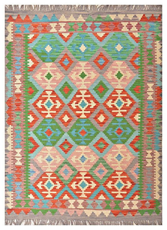 Afghan Kilim - 7x5 ft
