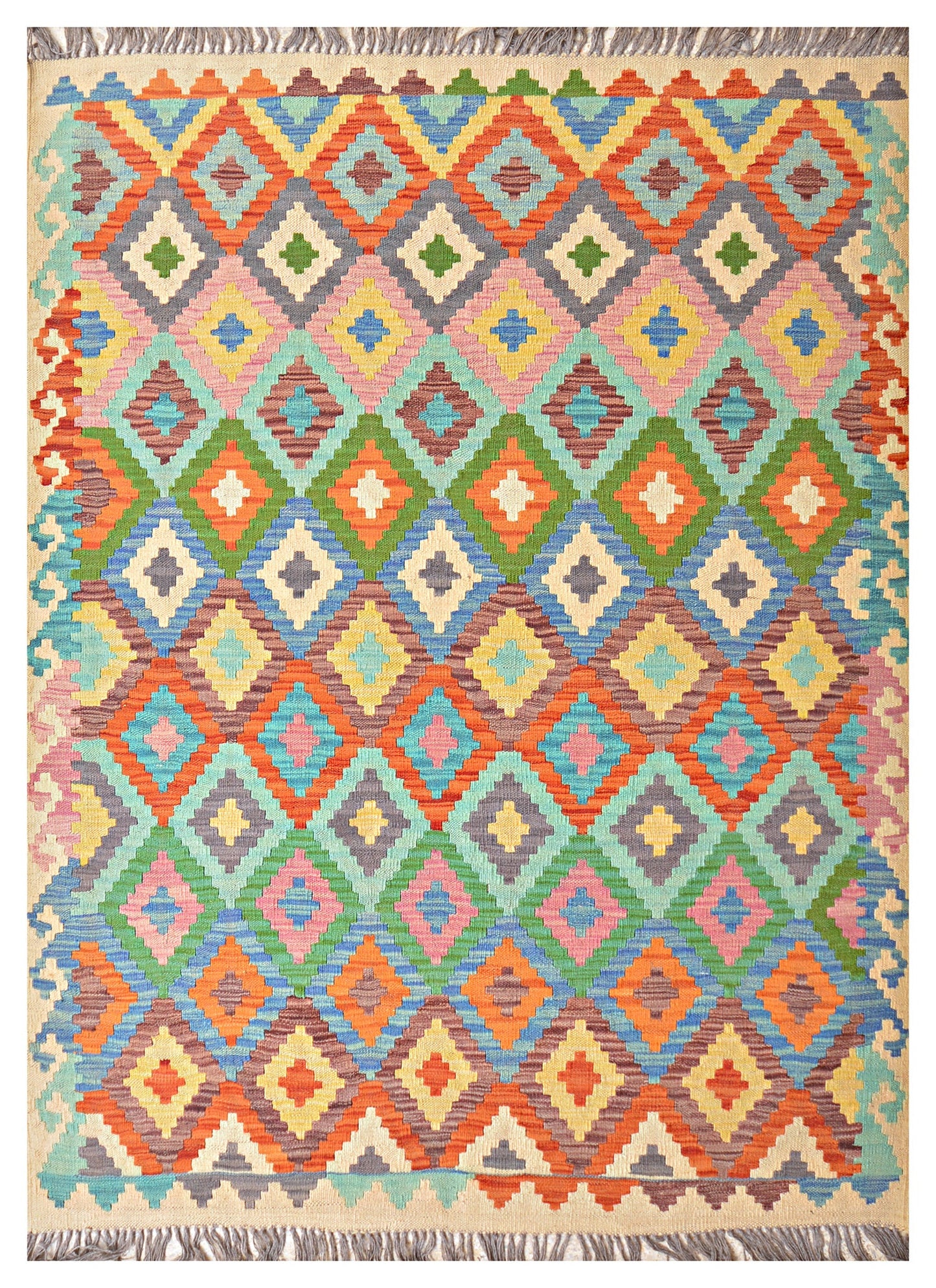 Afghan Kilim - 7x5 ft