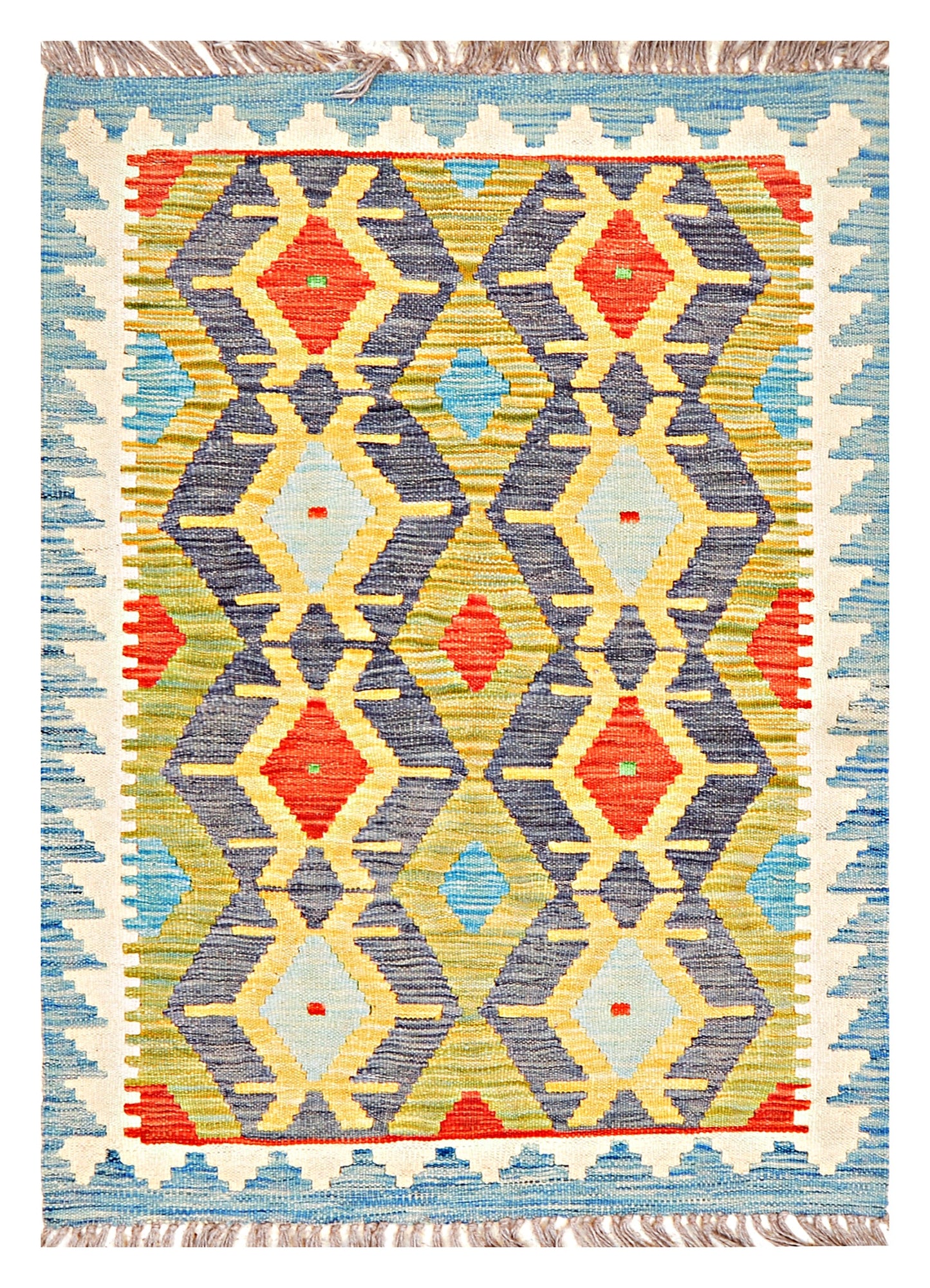 Afghan Kilim - 2.5x4 ft
