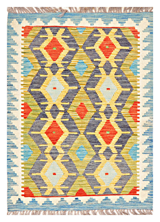 Afghan Kilim - 2.5x4 ft