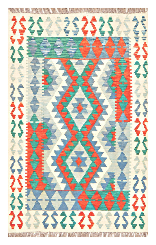Afghan Kilim - 3x5 ft