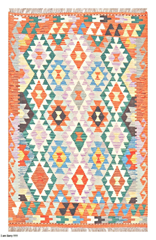 Afghan Kilim - 3x5 ft