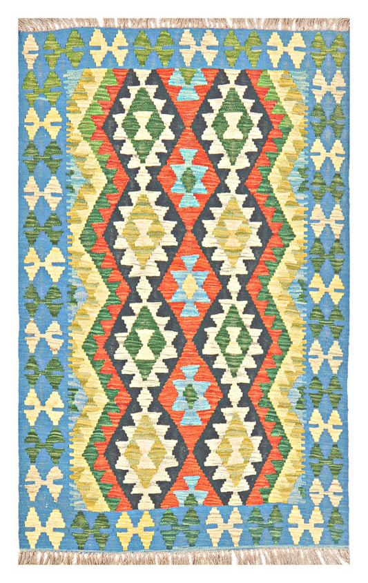 Afghan Kilim - 3x5 ft