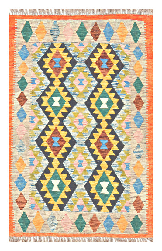 Afghan Kilim - 3x5 ft
