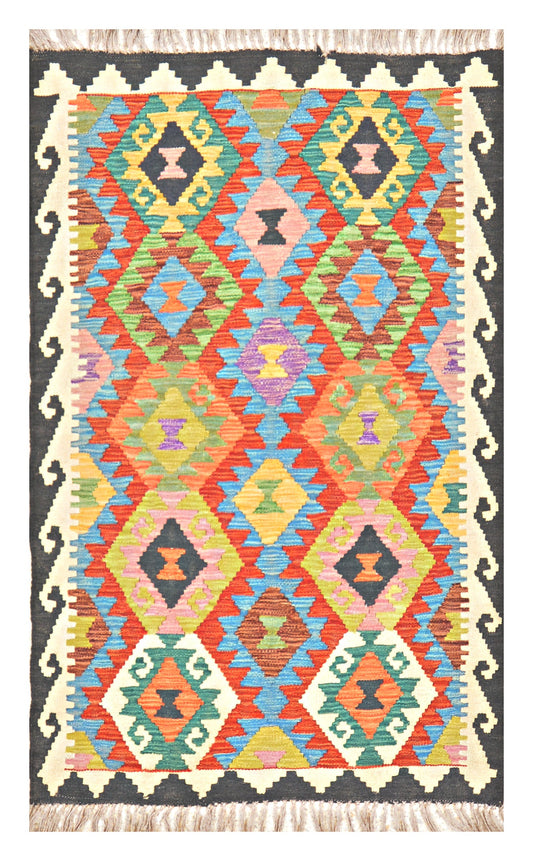 Afghan Kilim - 3x5 ft