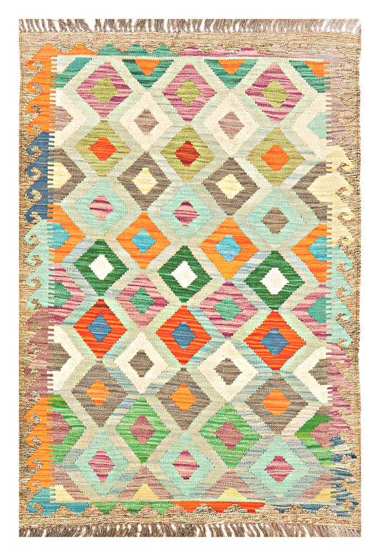 Afghan Kilim - 3x5 ft