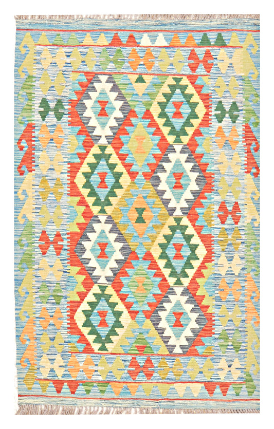 Afghan Kilim - 3x5 ft