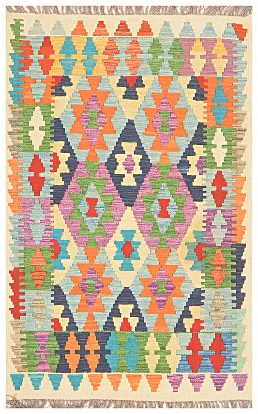 Afghan Kilim - 3x5 ft
