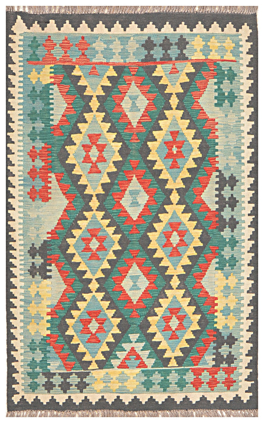 Afghan Kilim - 3x5 ft