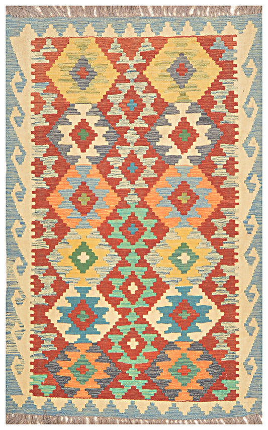 Afghan Kilim - 3x5 ft