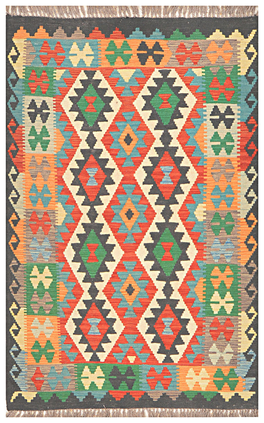 Afghan Kilim - 3x5 ft