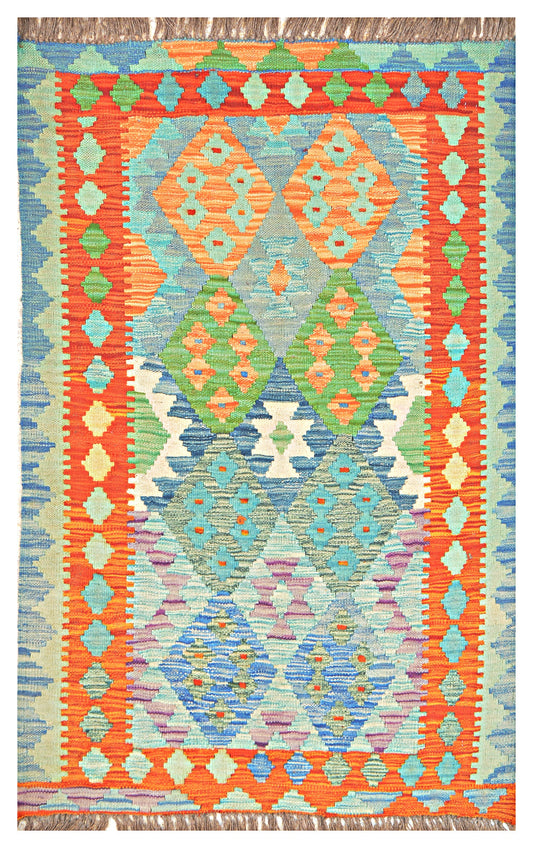 Afghan Kilim - 3x5 ft