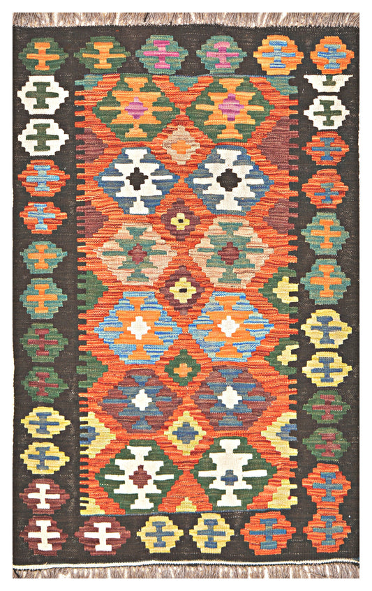 Afghan Kilim - 3x5 ft
