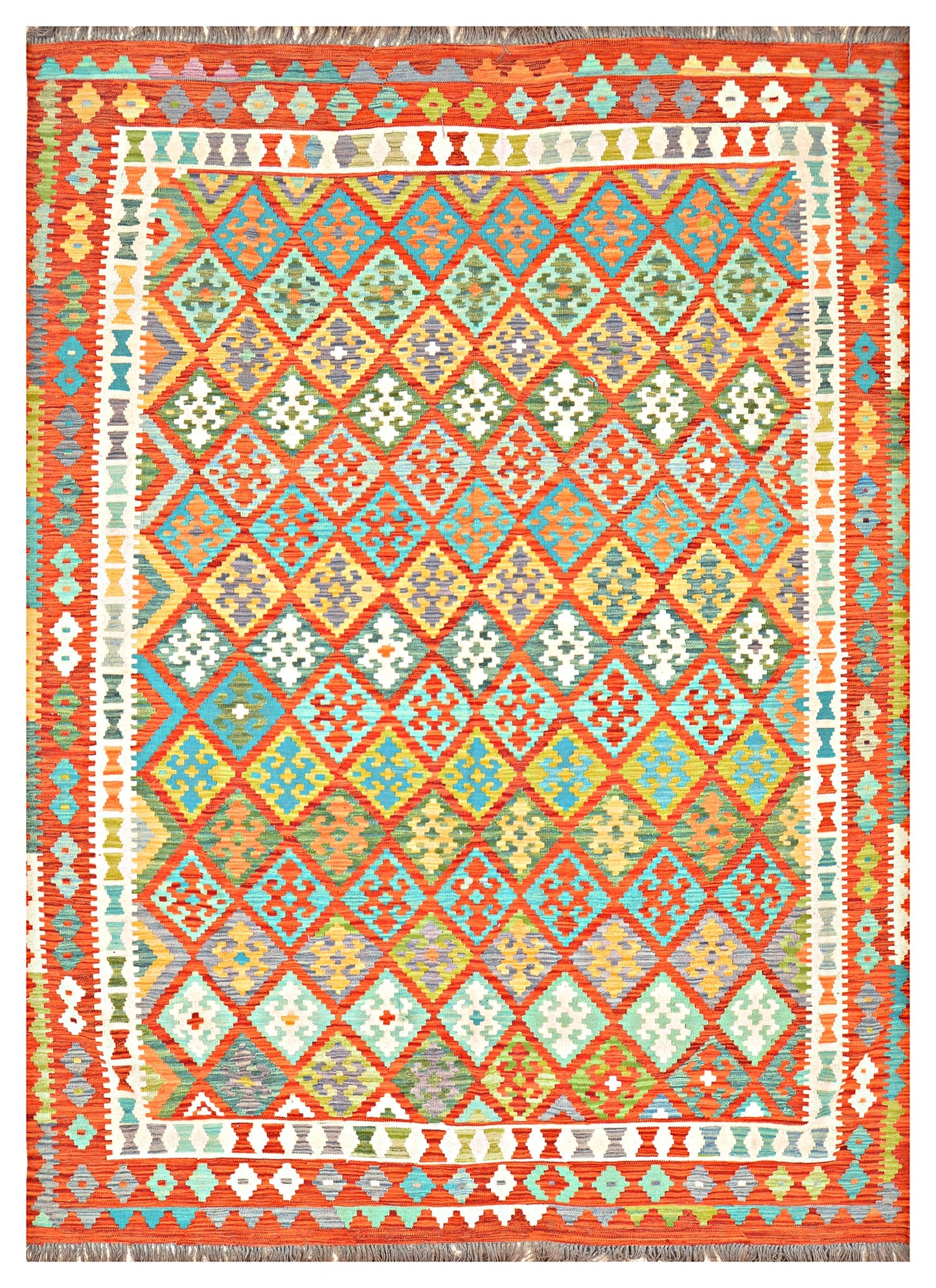 Afghan Kilim - 8x11 ft