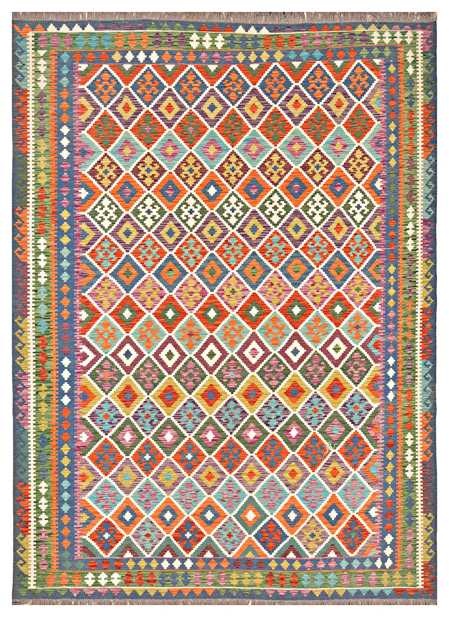 Afghan Kilim - 8x11 ft