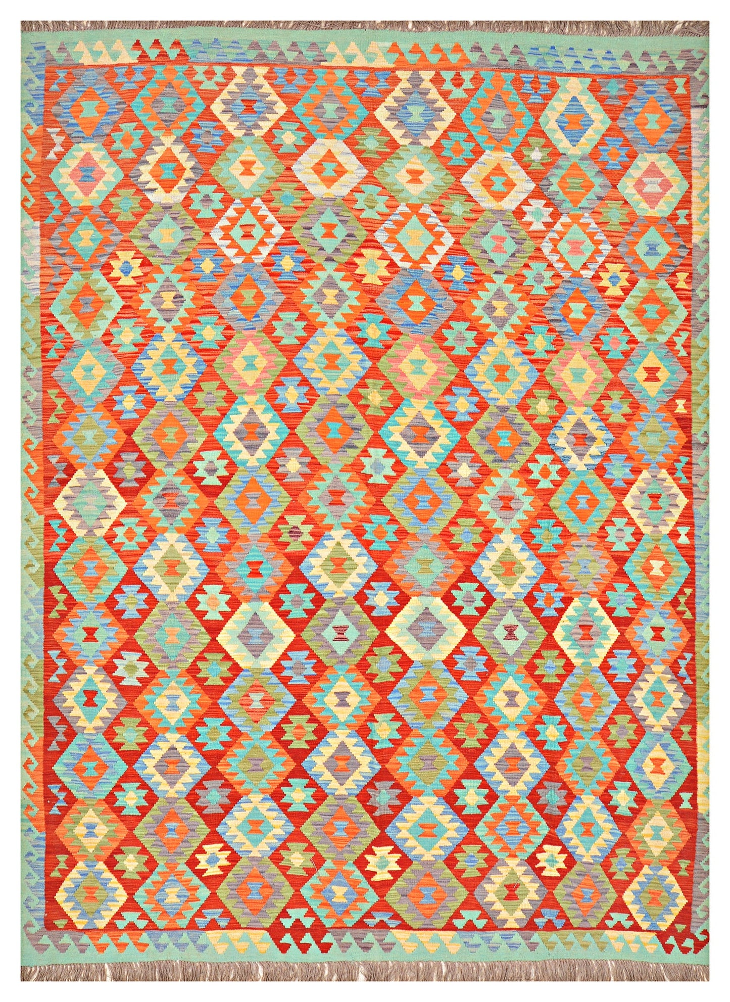 Afghan Kilim - 8x11 ft