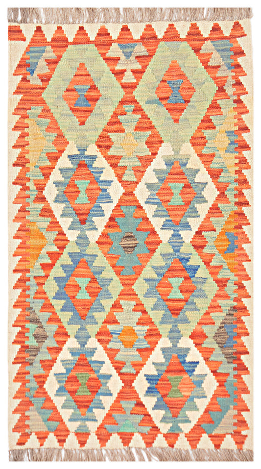 Afghan Kilim - 2.5x4 ft