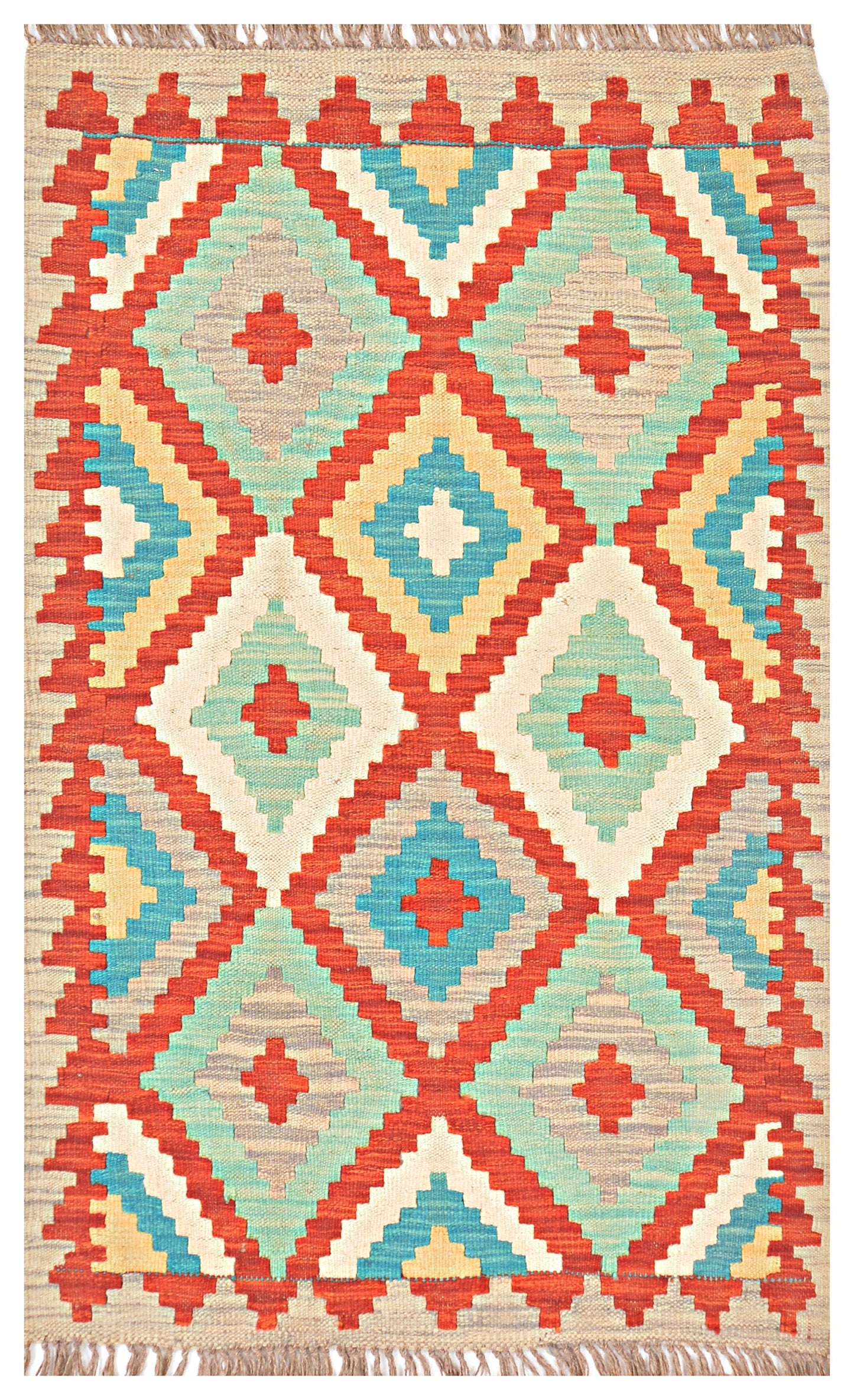 Afghan Kilim - 2.5x4 ft